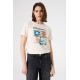 T-shirt blanc cassé GARCIA