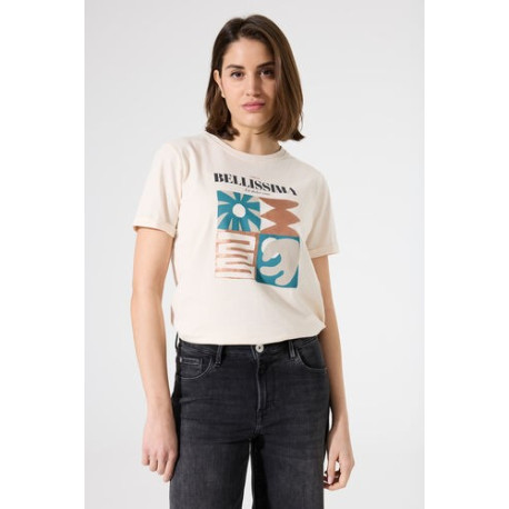 T-shirt blanc cassé GARCIA