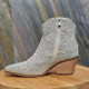 Boots argenté à strass