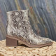 Boots imprimé python doré