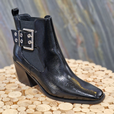 Boots vernis noir