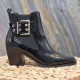 Boots vernis noir