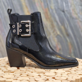 Boots vernis noir