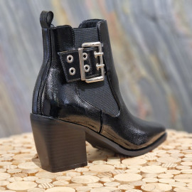 Boots vernis noir