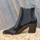 Boots vernis noir