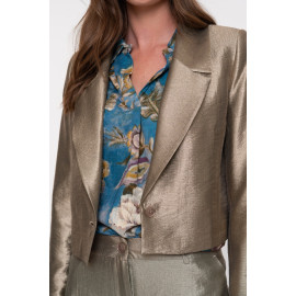 Blazer court doré GEISHA