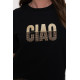 T-shirt noir "Ciao" GEISHA