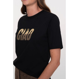 T-shirt noir "Ciao" GEISHA
