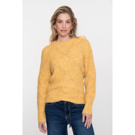 Pull jaune ocre GEISHA