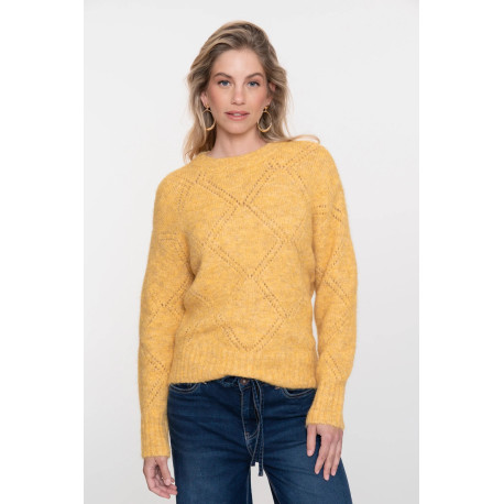 Pull jaune ocre GEISHA