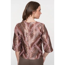 Haut imprimé rose GEISHA