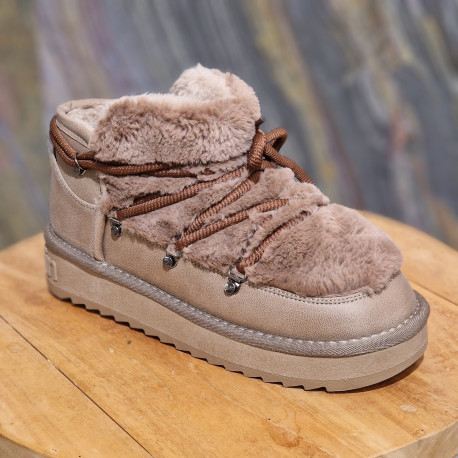 Bottine Nordic fur low D.Franklin marron