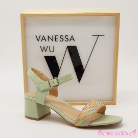 Nu-pied à talon multicolore VANESSA WU