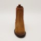 Bottine camel en cuir