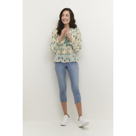Blouse Cresra CREAM imprimé ethnique