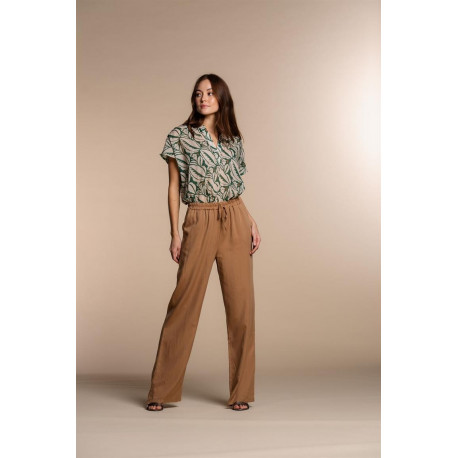 Pantalon GEISHA marron tabac