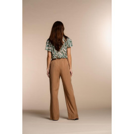 Pantalon GEISHA marron tabac