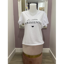 T-shirt LA PETITE PARISIENNE noir