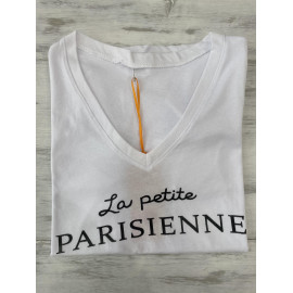 T-shirt LA PETITE PARISIENNE noir