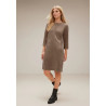 Robe STREET ONE velours marron