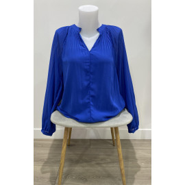 Blouse bleu roi