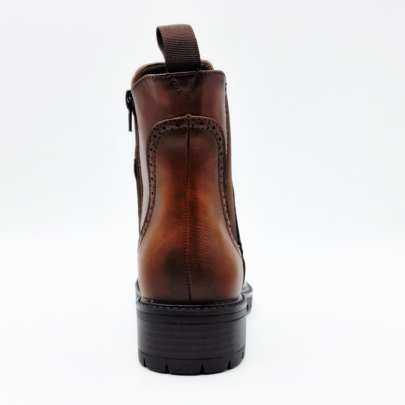 Bottines richelieu marron femme deals