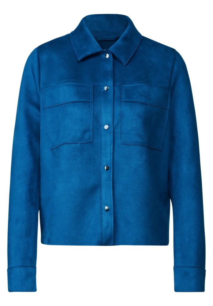 Veste STREET ONE bleue en suédine