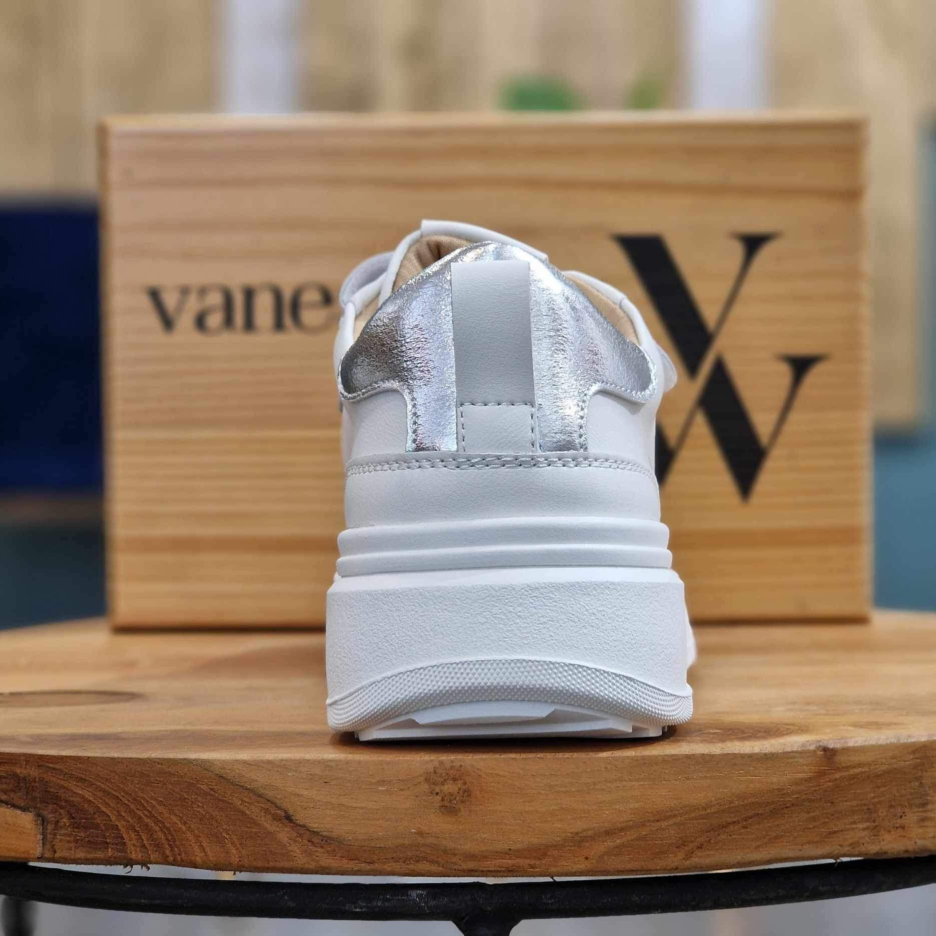 Basket VANESSA WU blanche et argent