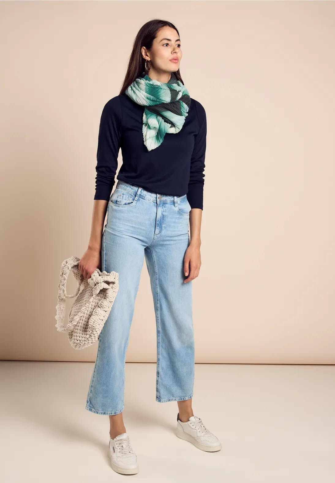 Foulard plissé imprimé STREET ONE