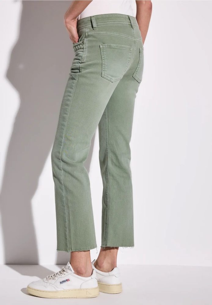 Jean flare vert STREET ONE