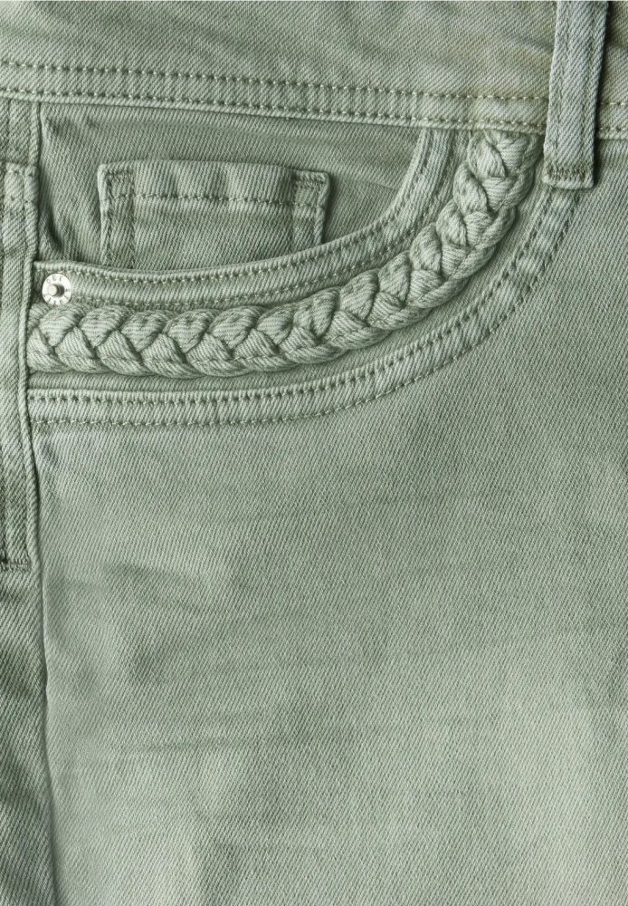 Jean flare vert STREET ONE