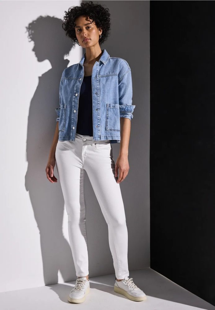 Jean slim blanc STREET ONE