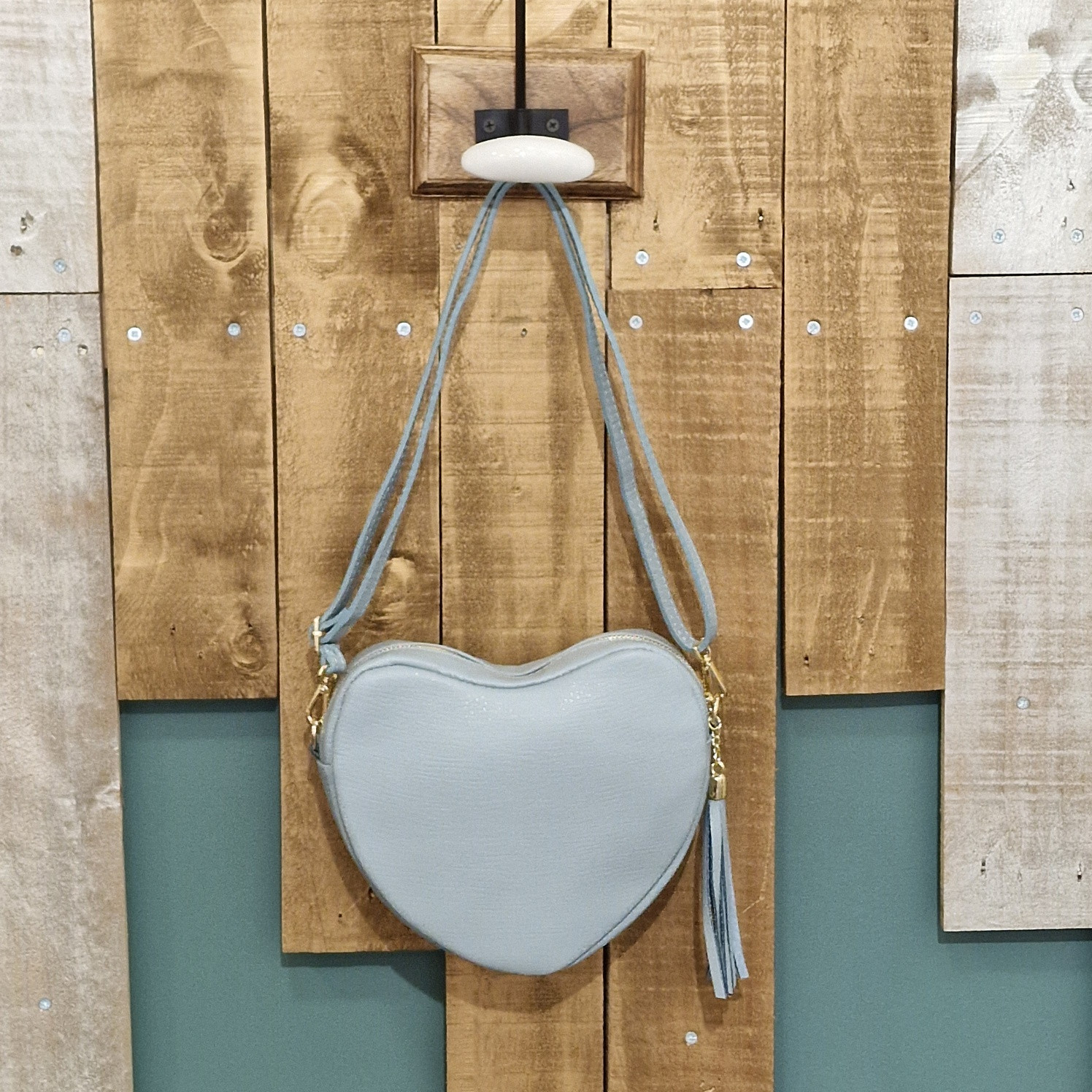 Sac à main Coeur bleu