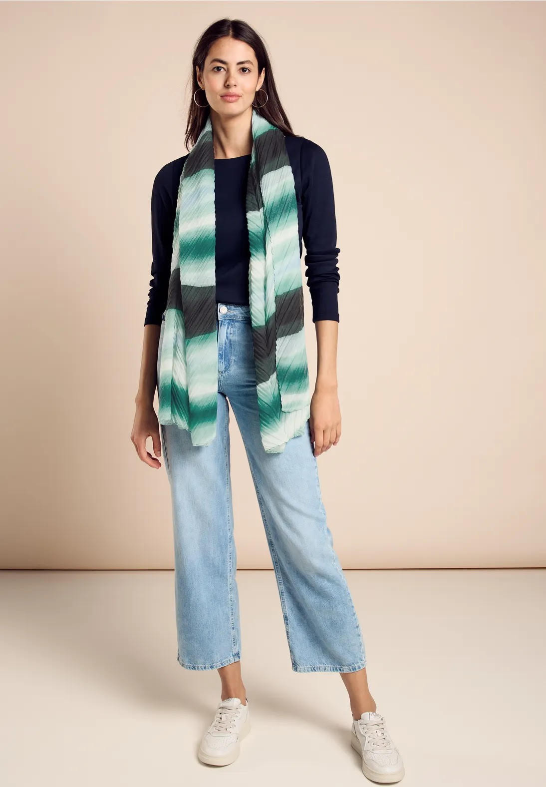 Foulard plissé imprimé STREET ONE