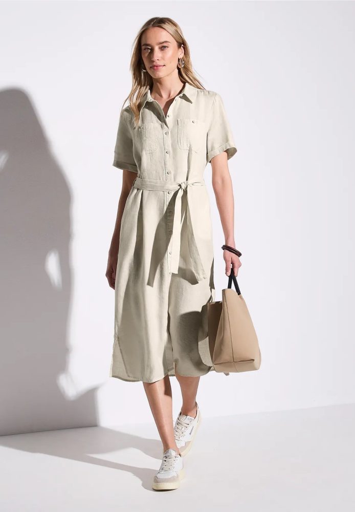 Robe midi beige STREET ONE