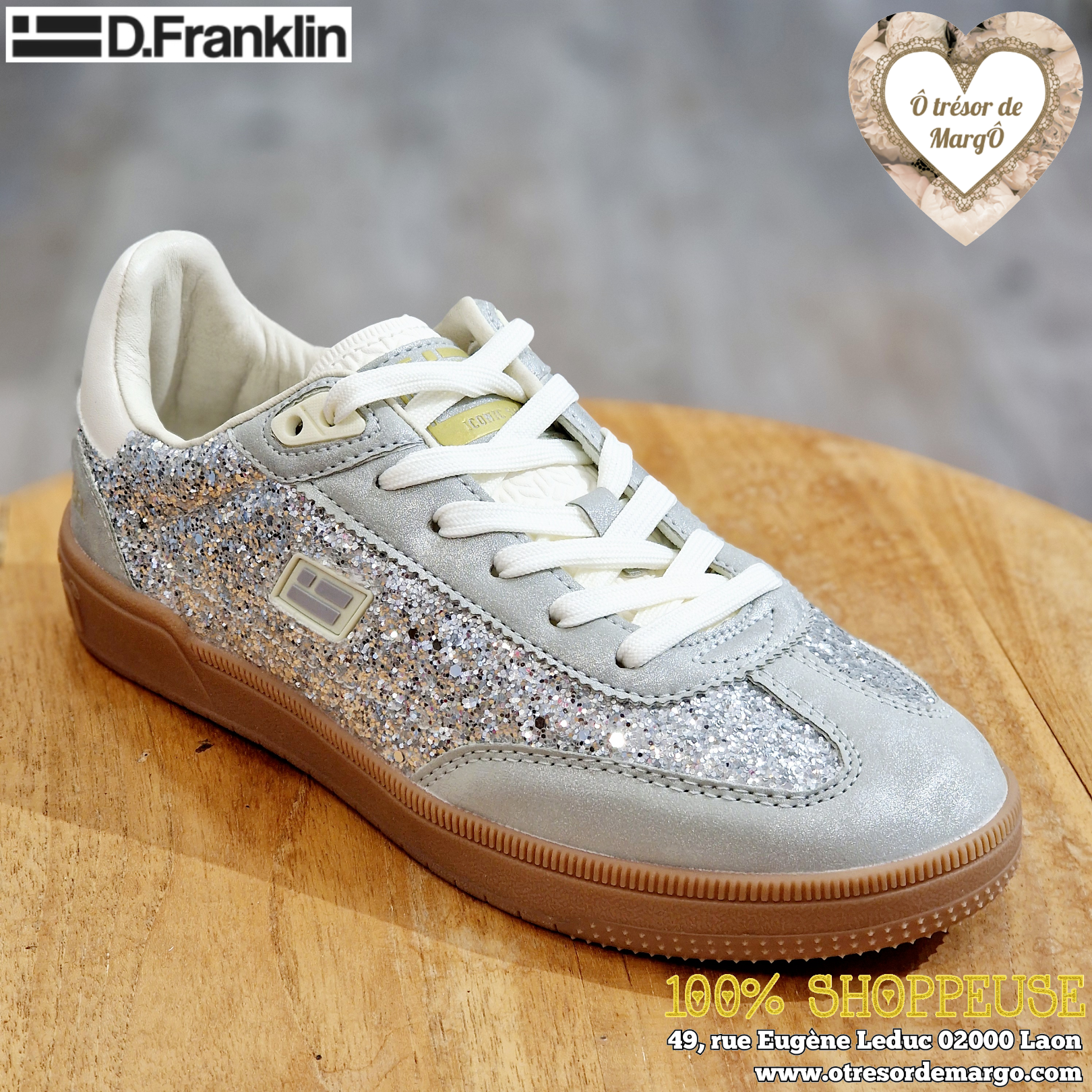 Basket Rebel argenté D.Franklin