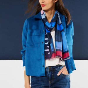 Veste STREET ONE bleue en suédine