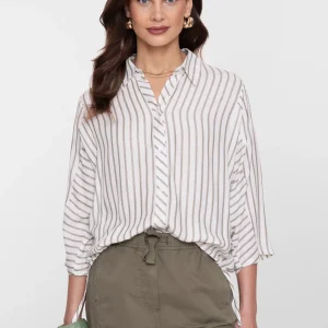 chemisier rayures argenté chic et bohème laon reims soissons