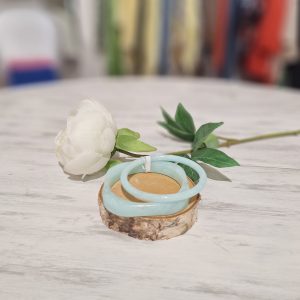 Bracelet fantaisie bleu ciel double carré et rond reims laon soissons tendance chic été habillé