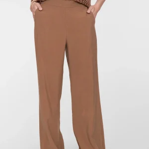 pantalon fluide camel marron de la marque GEISHA
