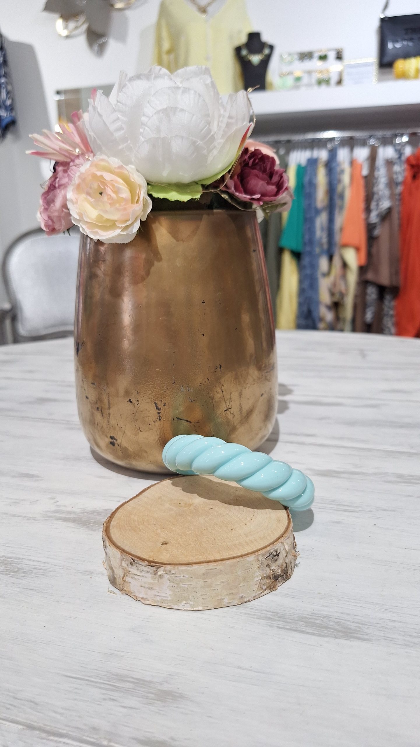 bracelet forme corde bleu ciel bijoux fantaisie laon reims paris soissons tendance chic looké