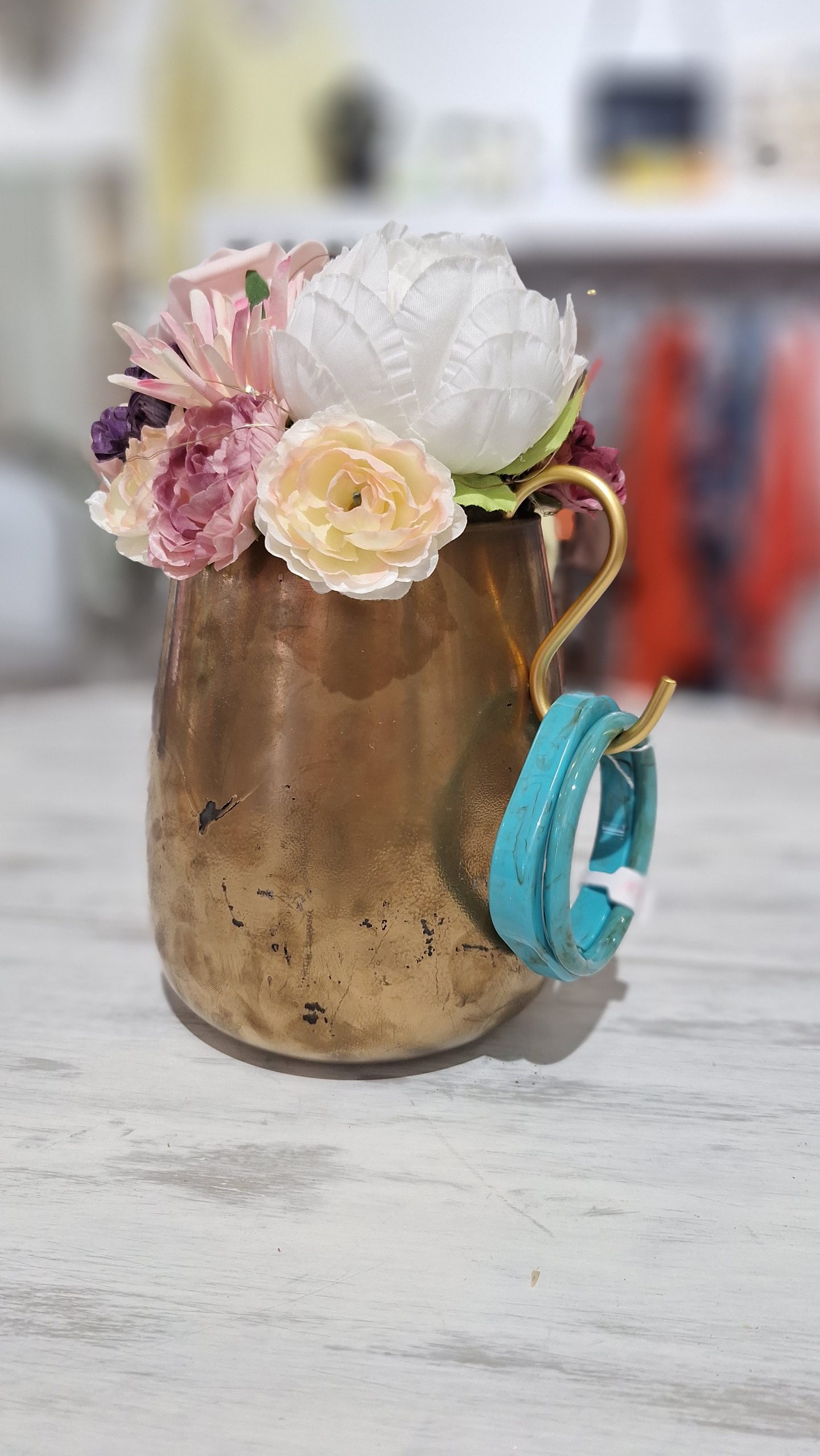 bracelet double rond carré turquoise marbré tendance chic été printemps