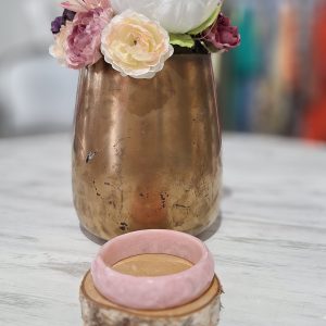 bracelet jonc rond rose clair marbré tendance frais été cérémonie chic laon paris