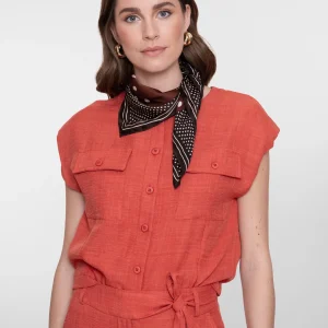 chemisier aspect li orange brûlé laon reims paris