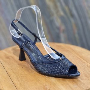 escarpin marine vernis