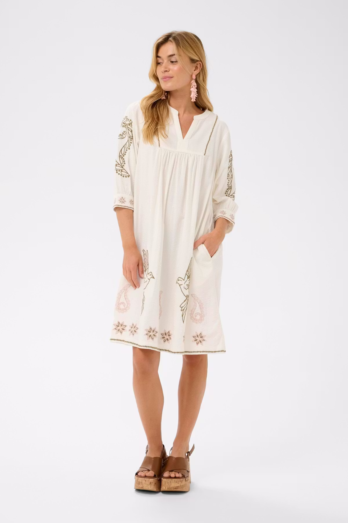 Robe rosetta de chez cream coton