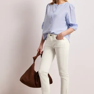 jean blanc slim intemporel tendance chic casual laon reims paris soissons