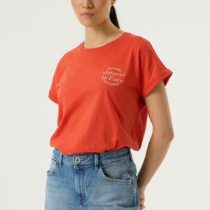 t-shirt orange garcia tendance coloré chic casual laon reims