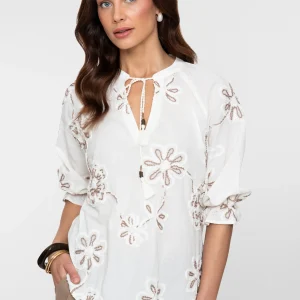 blouse brodée naturel vendu sur laon reims paris soissons