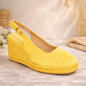 espadrille sur corde jaune de la marque Bellucci